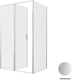 Allen Brau Душевой уголок Priority 120x90 3.31032.BA/3.31044.BA серебро браш – фотография-3
