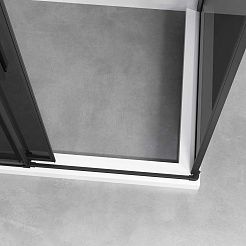Vincea Душевой уголок Slim-N 130x80 VSR-4SN8013CGB профиль черный стекло тонированное – фотография-5