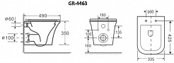 Grossman Унитаз подвесной Classic GR-4463S белый – фотография-6