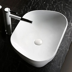 Ceruttispa Раковина накладная 57 CR0023 белая – фотография-3