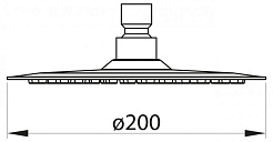 BelBagno Верхний душ BB-SLDC1-IN сатин – фотография-2