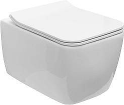 Allen Brau Унитаз подвесной Liberty 4.33007.20 белый с крышкой 4.33008.20 – фотография-1