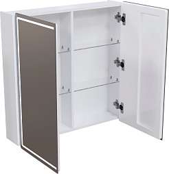 Mixline Зеркальный шкаф Вектор 80 белый – фотография-4