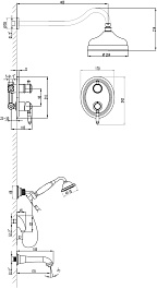 Lemark Душевой комплект Villa LM4822C хром – фотография-2