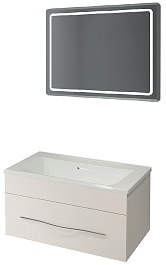 Какса-а Тумба с раковиной Редиссон 100 белая – фотография-3