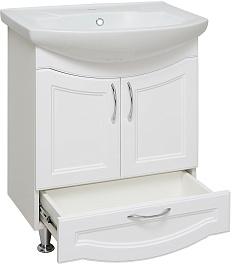 Runo Тумба с раковиной Неаполь 75 белая – фотография-3