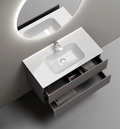 Sancos Тумба с раковиной Snob R 90 doha soft раковина CN7002 – фотография-4