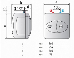 Ariston Водонагреватель накопительный Shape 10 UR (под раковину) – фотография-3