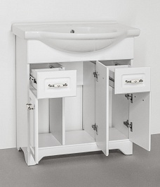 Style Line Мебель для ванной Олеандр-2 75 белая – фотография-7
