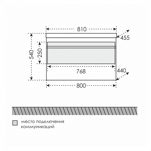 СанТа Мебель для ванной Марс 80 – картинка-5