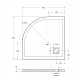 BelBagno Душевой поддон Tray 90/90 TRAY-MR-UNO-R-90-550-35-NERO-CR – фотография-10