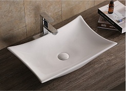 Ceruttispa Раковина накладная 57 CR7078 белая – фотография-2