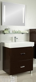 Акватон Мебель для ванной "Америна 80 Н" коричневая – фотография-1
