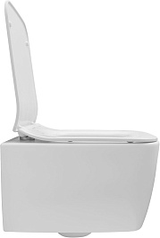 Allen Brau Унитаз подвесной Liberty 4.33007.21 белый матовый с крышкой 4.33008.21 – фотография-6