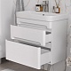 Equil Тумба под раковину Nice 70 2 ящика подвесная белая – картинка-16