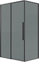  Душевой уголок Galaxy 120x80x195 профиль черный матовый стекло тонированное