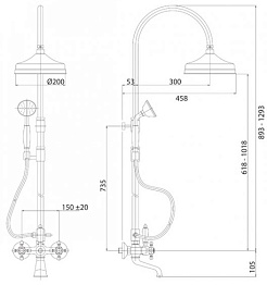 Cezares Душевая система GOLF-CVD-02 – фотография-3