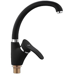 Frap Смеситель для кухни H01 F4101-11 черный – фотография-1