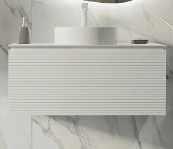 Jorno Тумба под раковину Stone 100 белая – фотография-1