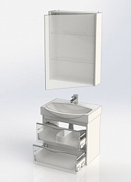Aquanet Мебель для ванной "Франка 65" белая (183189) – фотография-7