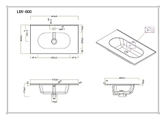 BelBagno Мебельная раковина LOV-800-LVB – фотография-3