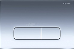 Aquatek Унитаз подвесной Вега AQ1904-00 в комплекте с инсталляцией Standard INS-0000012 с клавишей смыва KDI-0000016 глянцевый хром и крепления KKI-0000002 – фотография-3