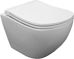 Azario Унитаз подвесной Etera AZ-118E-UQ3 безободковый белый – фотография-1