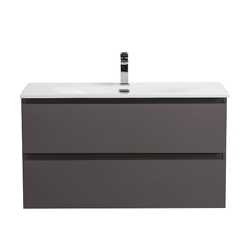 BelBagno Тумба под раковину Kraft 90 подвесная Темно-Серый матовый – фотография-2