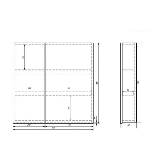 Owl 1975 Мебель для ванной Vind 70 – фотография-10