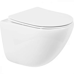 BelBagno Чаша унитаза безободкового Amanda BB051CHR без сиденья – фотография-1