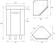 Onika Тумба с раковиной Айленд 35 угловая белая – картинка-19