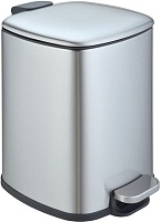WeltWasser Ведро для мусора WW Berg BL 12L сталь матовая