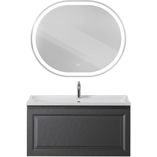 Cezares Тумба под раковину Giubileo 100 подвесная титан – фотография-10