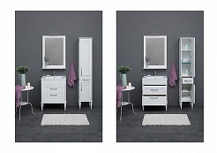 Aquanet Пенал для ванной Денвер 36 белый – фотография-6