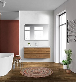 BelBagno Тумба под раковину Albano 120 подвесная Rovere Rustico – фотография-7