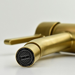 Cezares Смеситель для биде Brera 74PJ304 брашированное золото – фотография-4