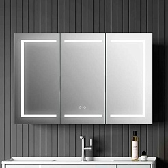 Aquatek Зеркало-шкаф 120 AQ7124-MLC с круговой подсветкой – фотография-2