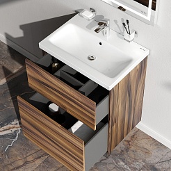 Am.Pm Тумба под раковину Gem 60 орех – фотография-4