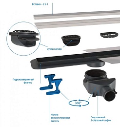 BelBagno Душевой лоток Luce 60 хром – фотография-2