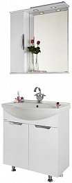 Водолей Мебель для ванной Лира 75 L белая – фотография-1