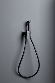 Allen Brau Смеситель с гигиеническим душем Infinity 5.21005-31 (с внутренней частью) черный матовый – фотография-3