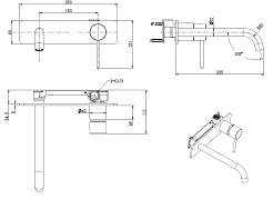 Allen Brau Смеситель для раковины Glority 5.51004-31 (с внутренней частью) черный матовый – фотография-13