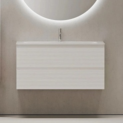 Sancos Тумба с раковиной Folk 100 bianco раковина Grace 101 CN7013 – фотография-2