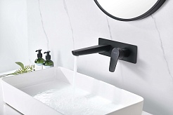 Aquatek Смеситель для раковины Бетта AQ1113MB матовый чёрный – фотография-7