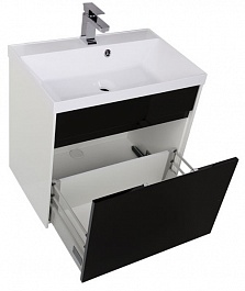Aquanet Мебель для ванной "Латина 70" черная 1 ящик (181082) – фотография-2