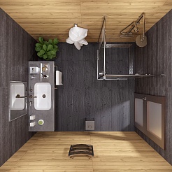 Triton Душевой уголок Каппа-Хром 90/90 Щ0000054220 – фотография-3