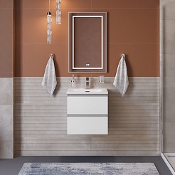 BelBagno Тумба с раковиной Kraft 39-60 Bianco Opaco с раковиной BB-8099-3-60 – фотография-9