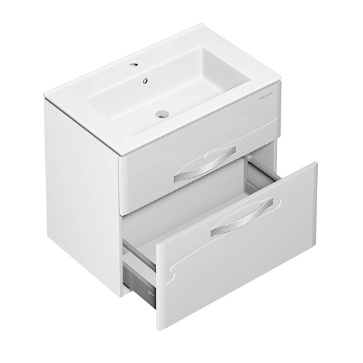  Тумба с раковиной Nota 75 белая – картинка-5