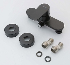 Aquatek Смеситель для душа Ника AQ1860MB черный матовый – фотография-2