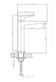 BelBagno Смеситель для накладных раковин Ancona ANCONA-LMC-CRM хром – фотография-2